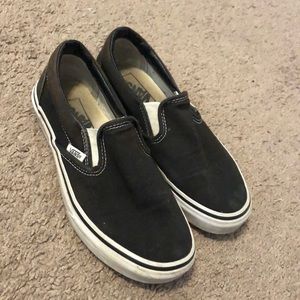 Black slip on vans